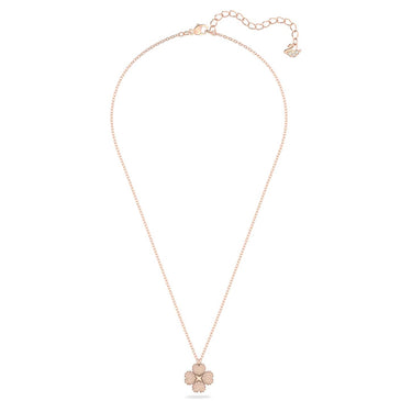 Swarovski Damen Halskette mit Anhänger Latisha Blume, Rosa-Weiß 5636489